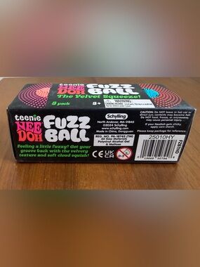NeeDoh Teenie Fuzz Ball 3-Pack Fuzzball Teenie Nee Doh NEW IN BOX